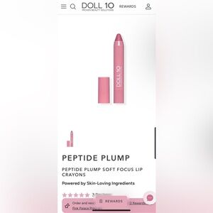 Doll 10 Peptide Plump Soft Focus Lip Crayon in Next Chapter